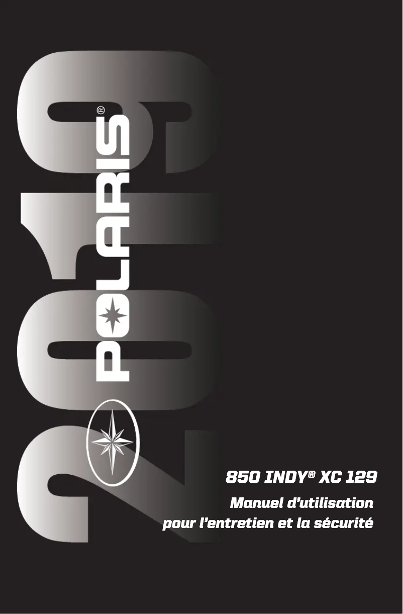 First page image of the manual for 850 Indy XC 129 (2019)