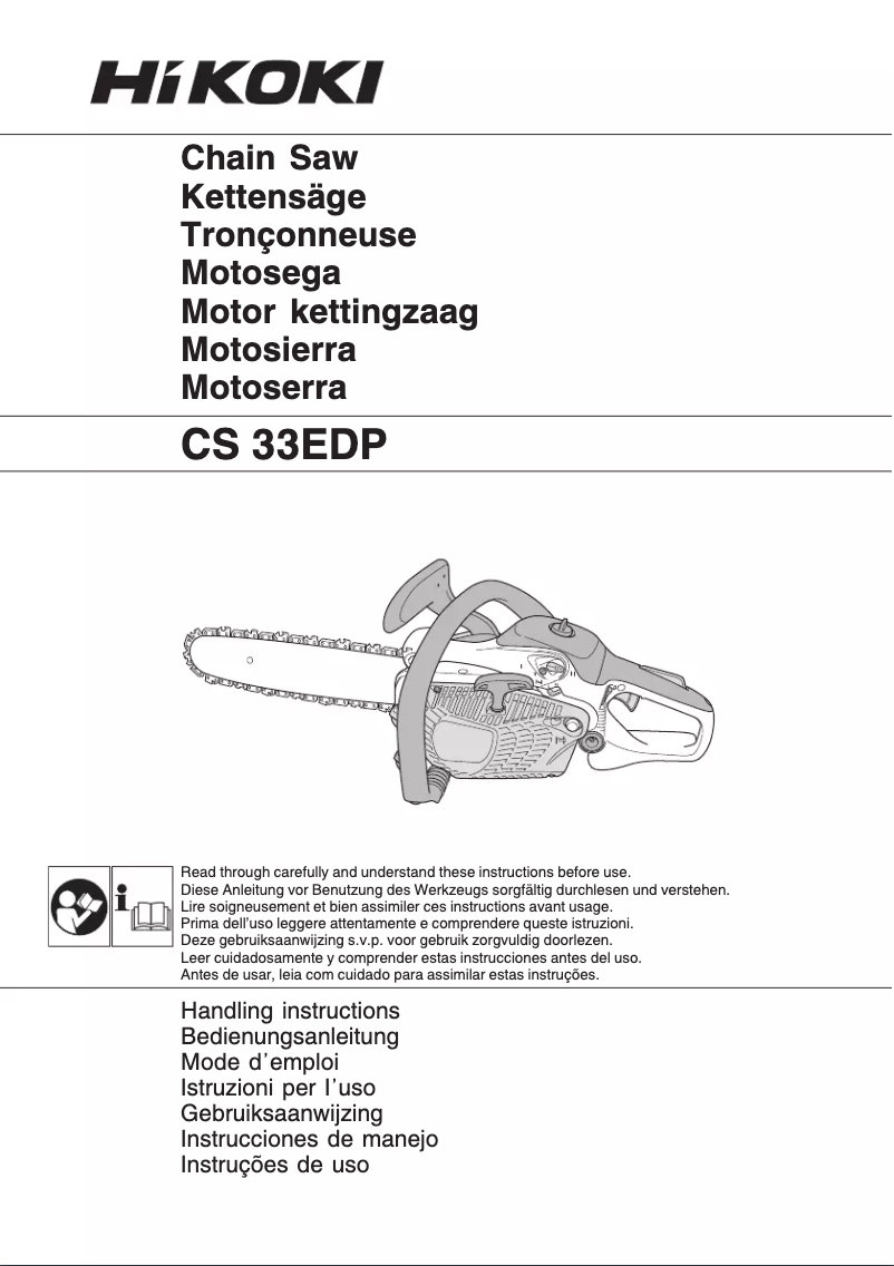 Page 1 of the manual User Manual HiKOKI CS 33EDP