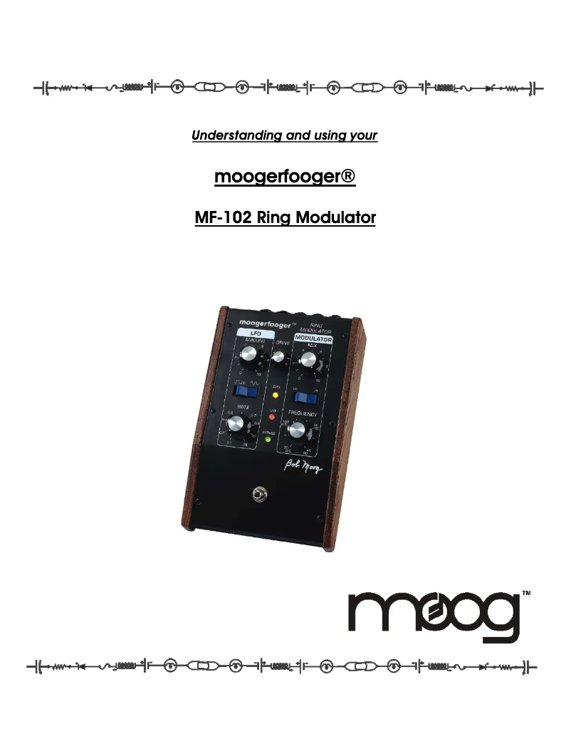 First page image of the manual for Ring Modulator MF-102
