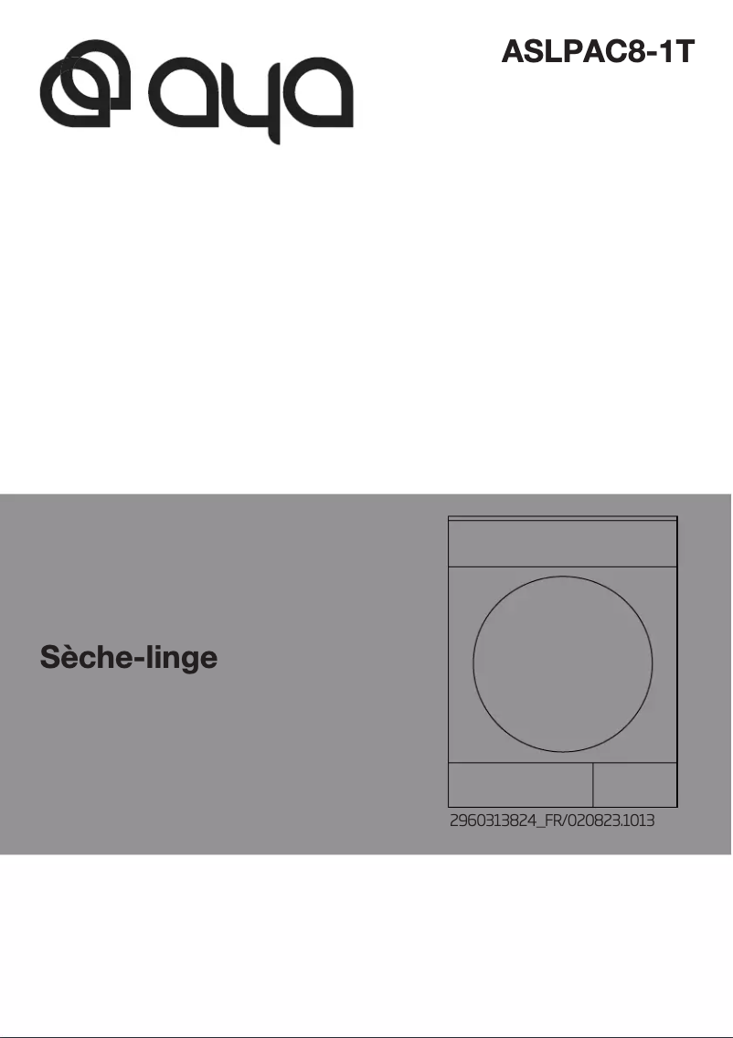 Page 1 of the manual User Manual AYA ASLPAC8