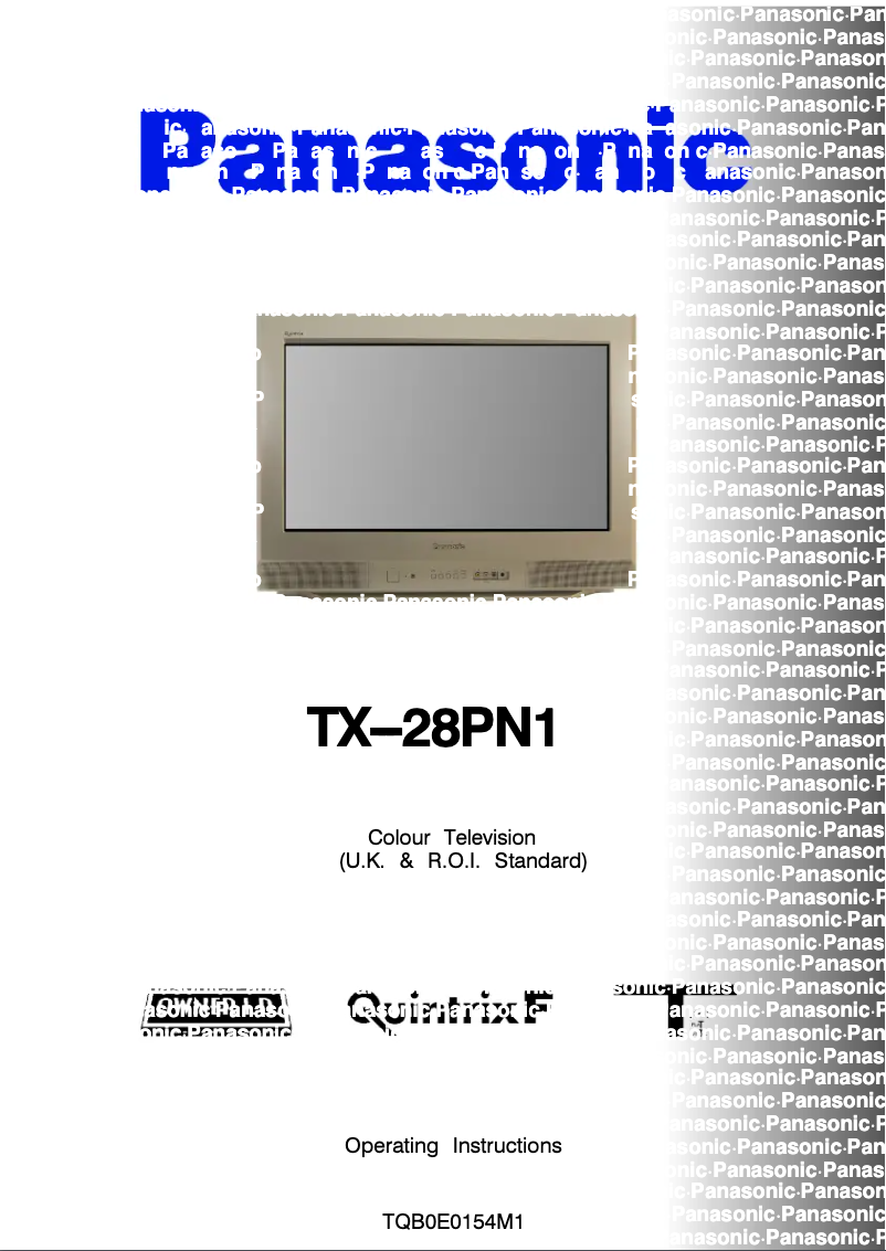 First page image of the manual for TX-28PN1