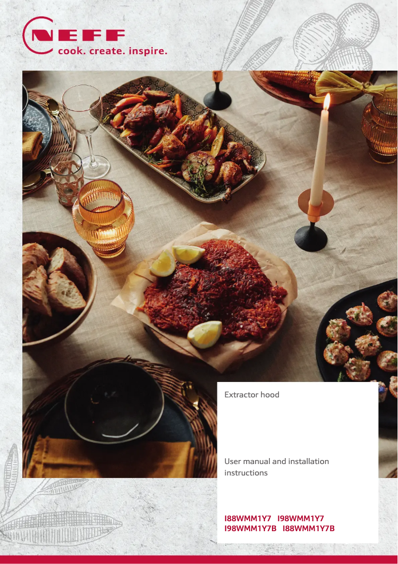 Page 1 of the manual User Manual Neff I88WMM1Y7B