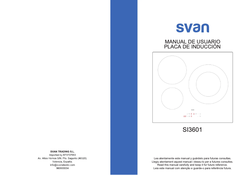 First page image of the manual for SI3601