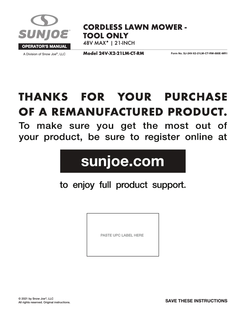 First page image of the manual for 24V-X2-21LMSP-CT-RM