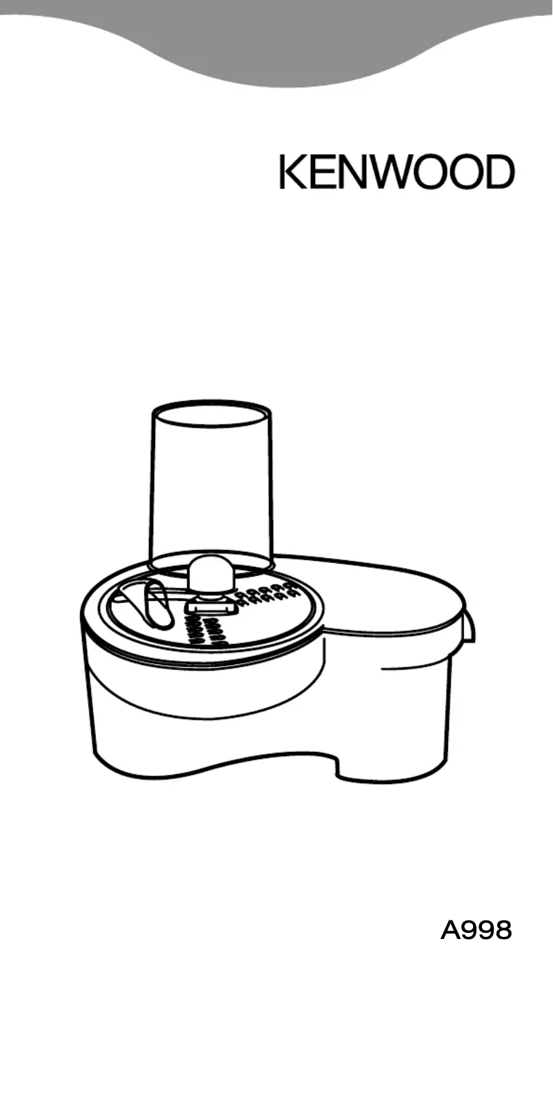 First page image of the manual for AT998