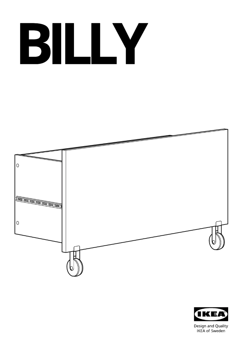 First page image of the manual for BILLY 005.216.94
