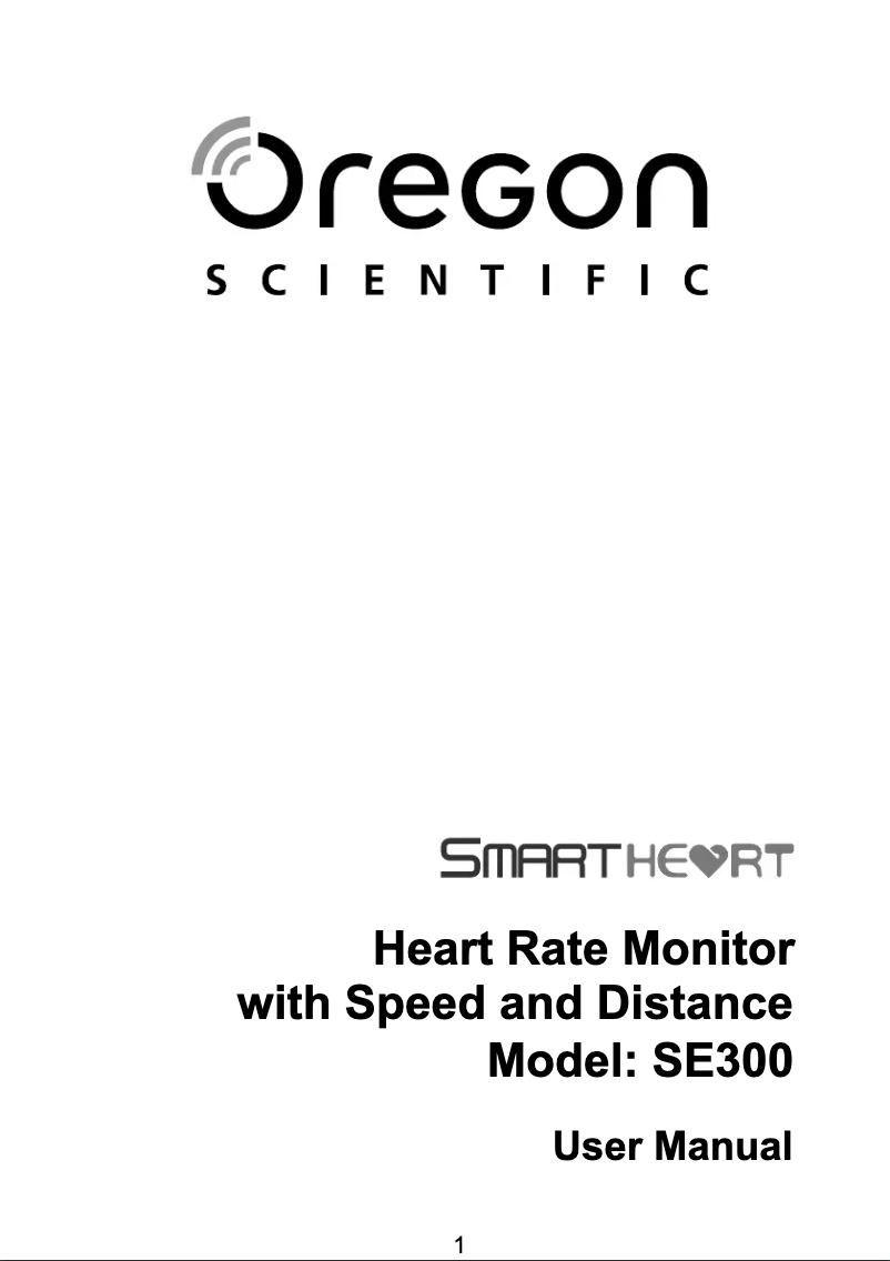 First page image of the manual for SE300