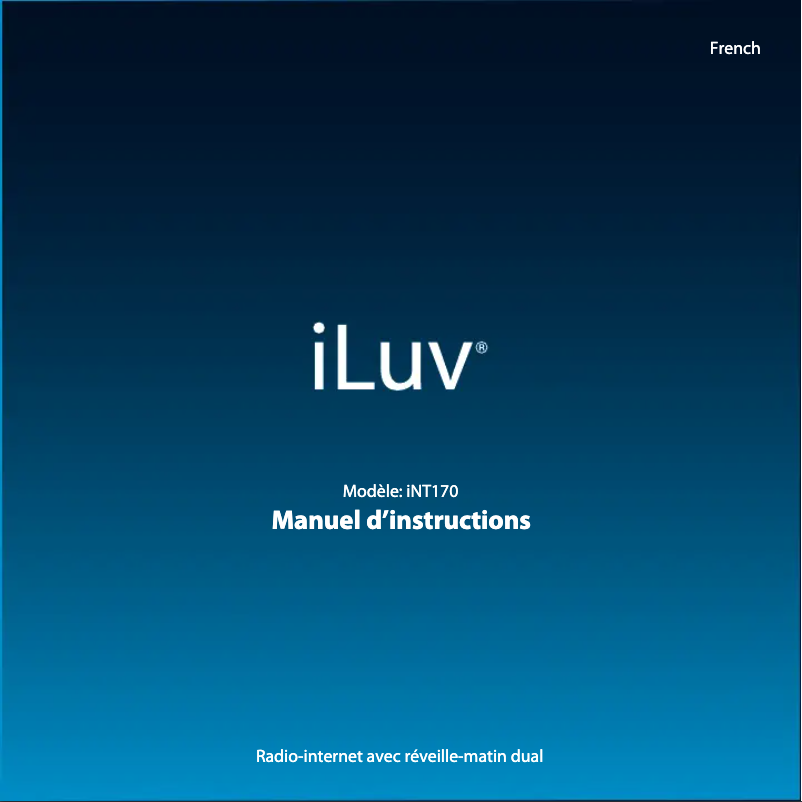 Page 1 of the manual User Manual iLuv INT170