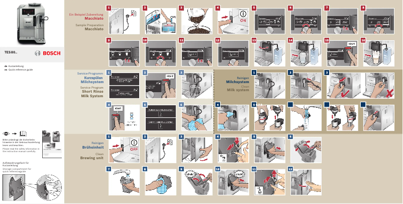 First page image of the manual for TES80521RW