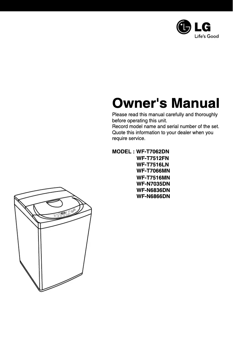 First page image of the manual for WF-S7562DN