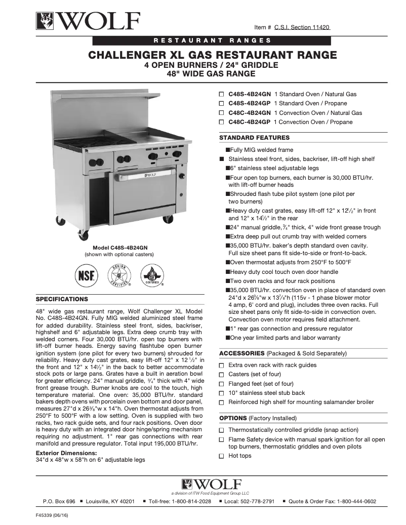 First page image of the manual for C48S-4B24G