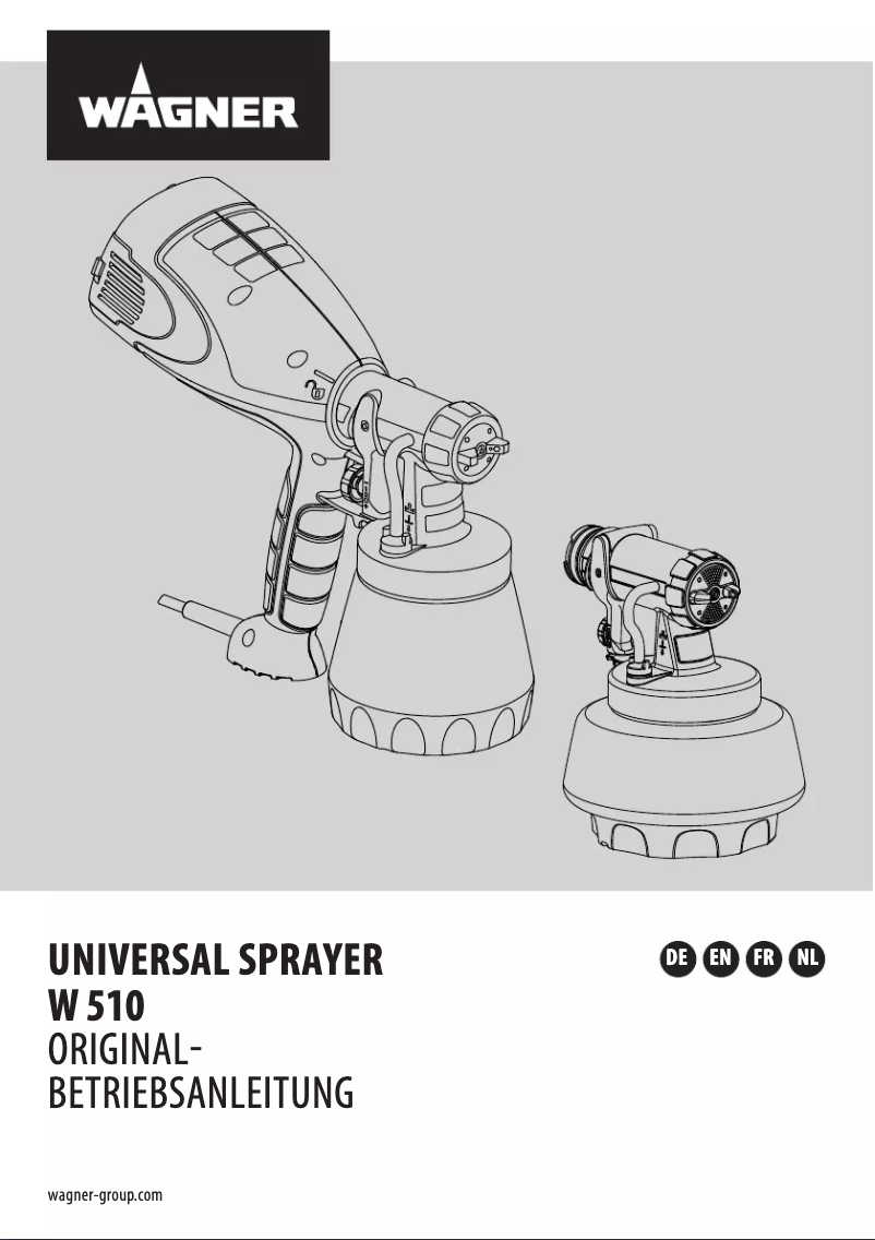 First page image of the manual for Universal Sprayer W 510