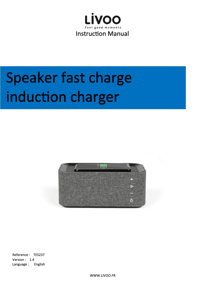 Page 1 of the manual User Manual Livoo TES237