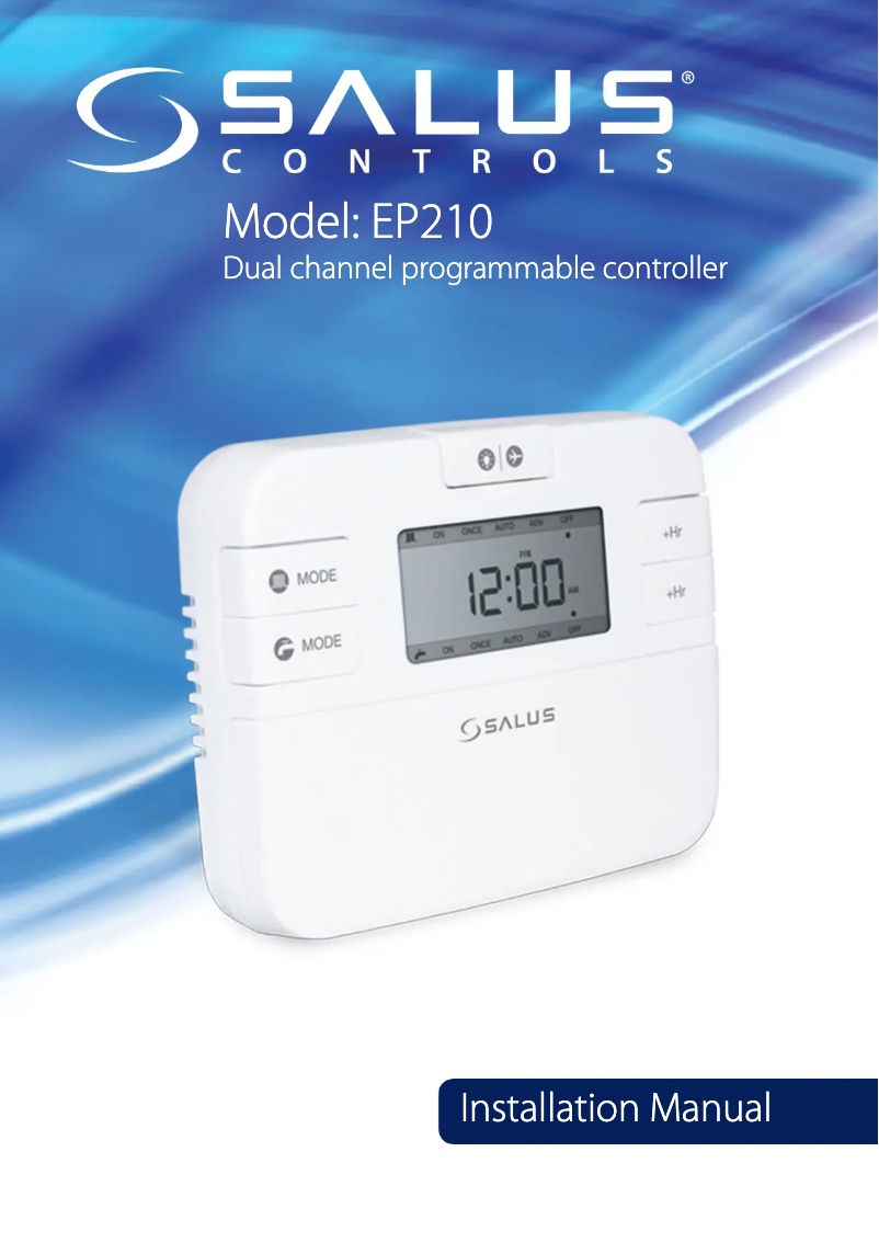 First page image of the manual for EP210