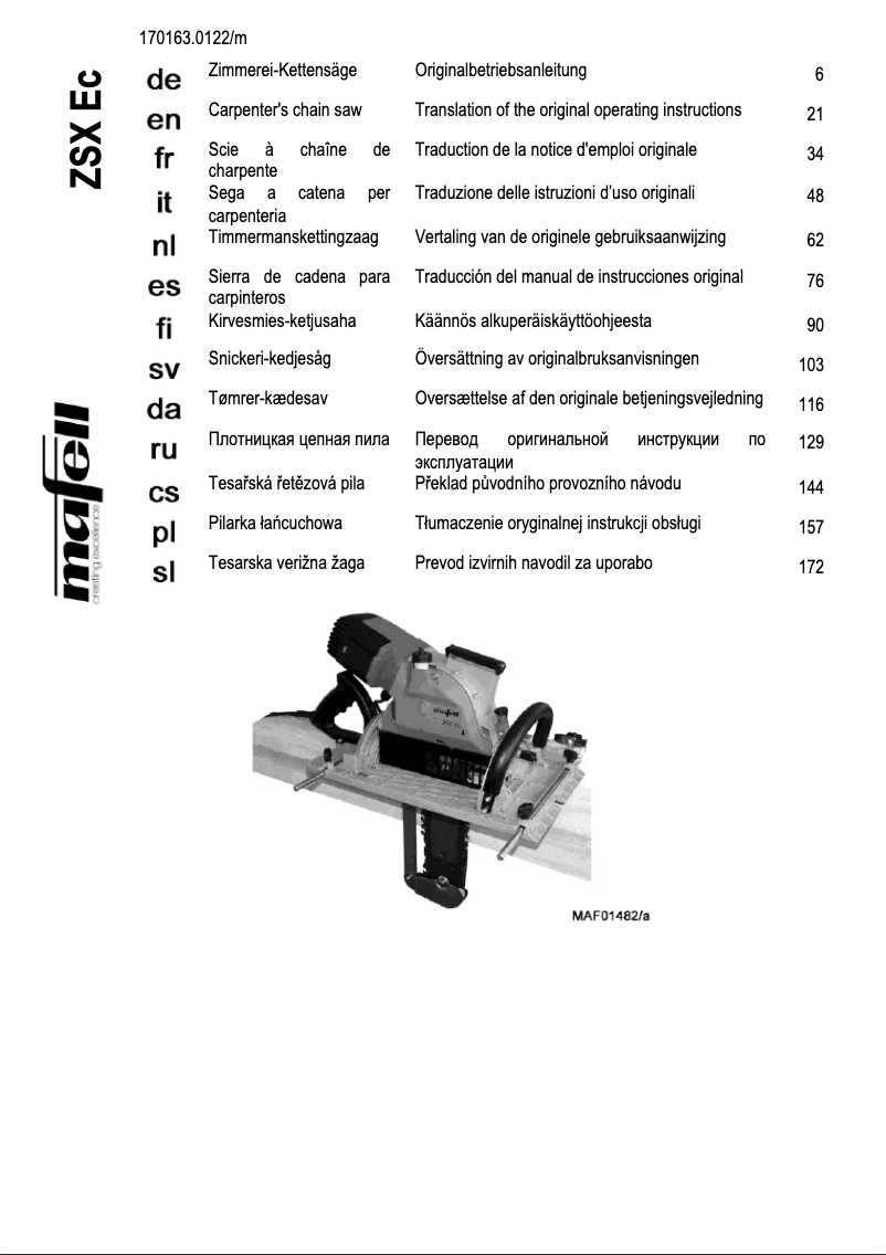 First page image of the manual for ZSX Ec