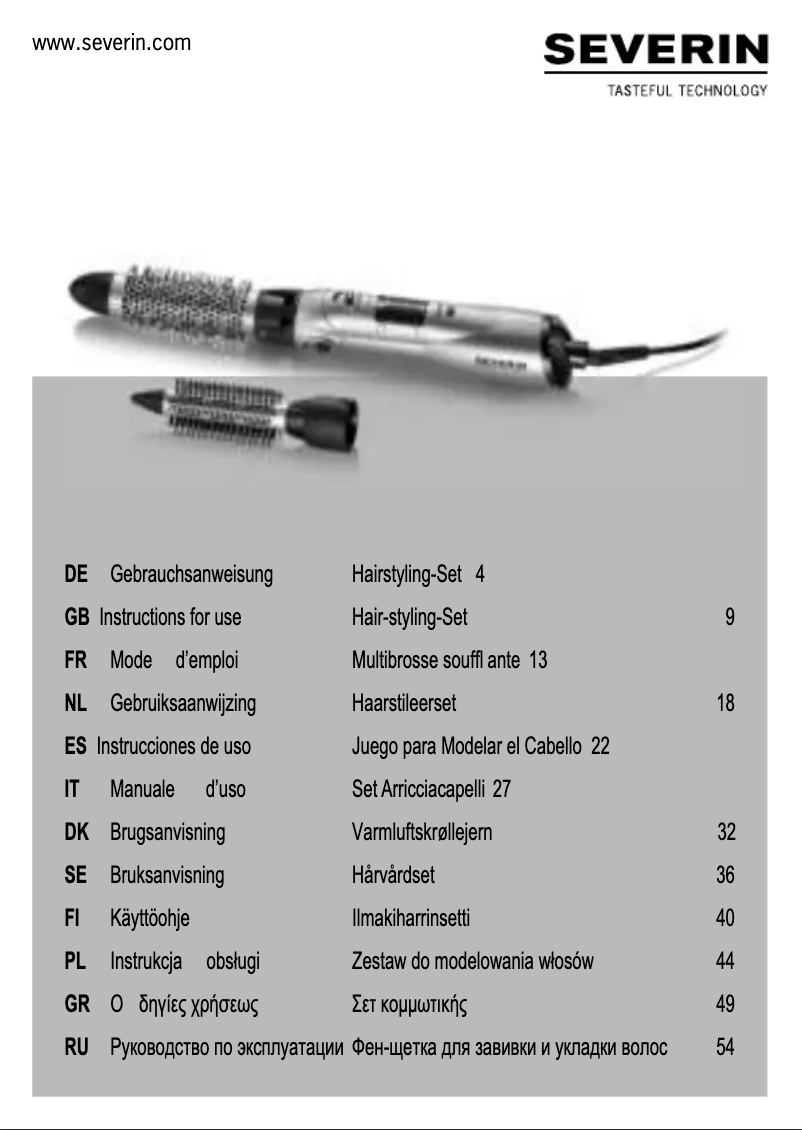 First page image of the manual for WL 0821