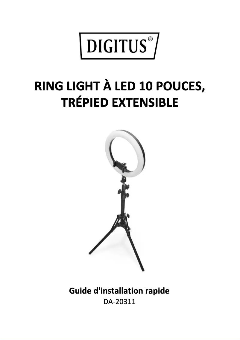 First page image of the manual for DA-20311