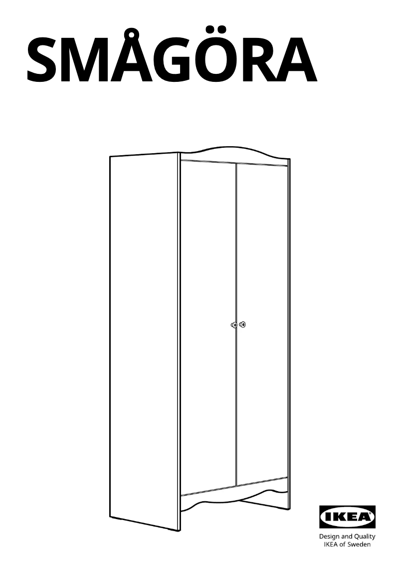 First page image of the manual for SMÅGÖRA 705.767.01