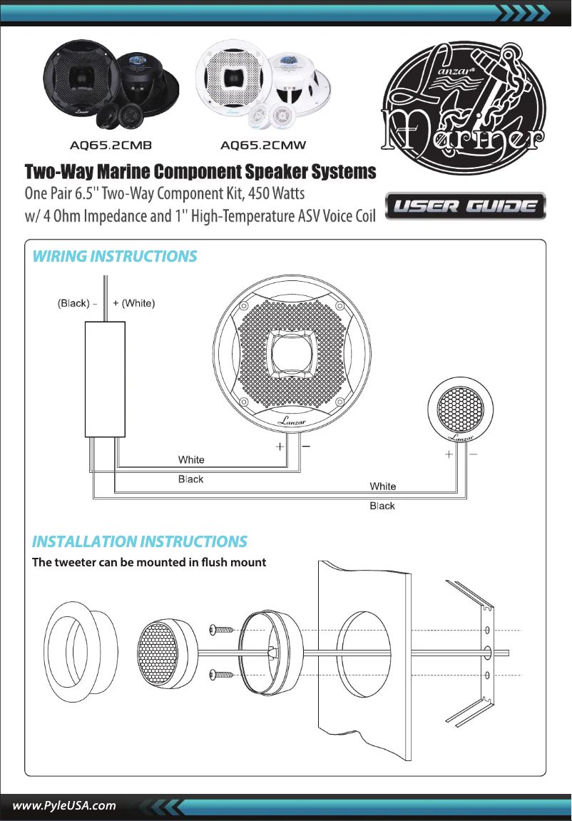 First page image of the manual for AQ65.2CMW