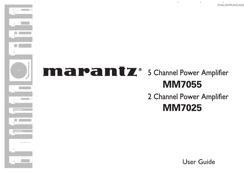 Page 1 of the manual User Manual Marantz MM7055B