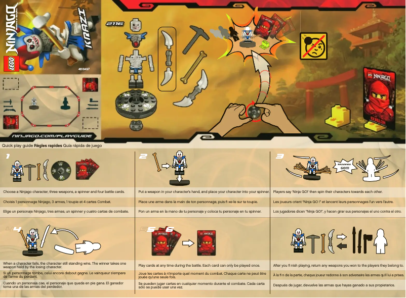Page 1 of the manual User Manual Lego Ninjago 2116