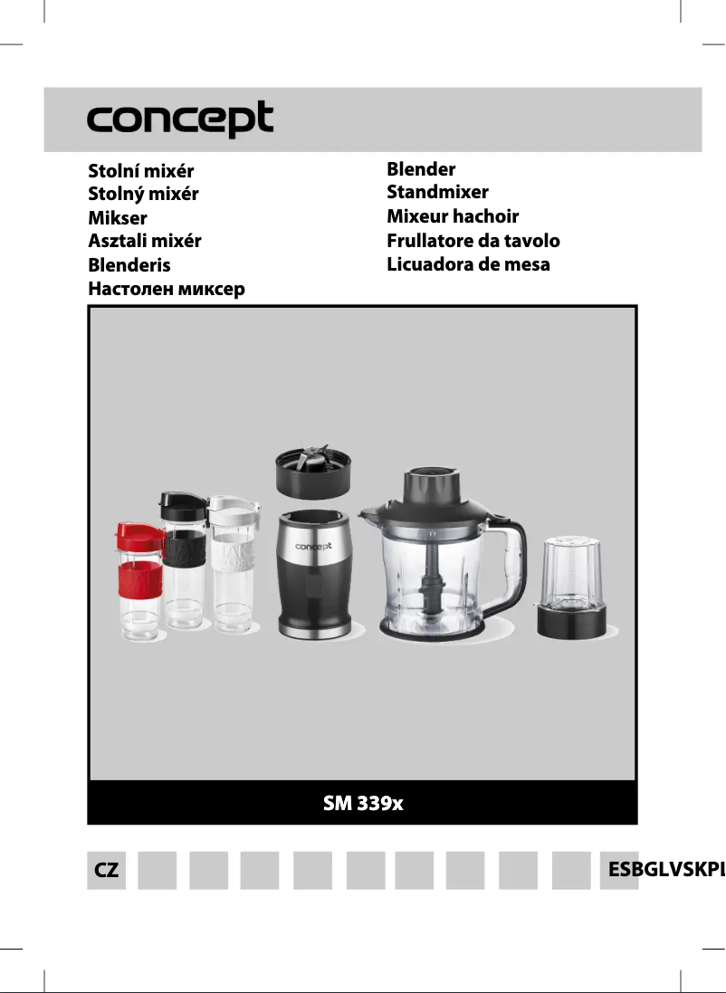 Page 1 of the manual User Manual Concept SM3393
