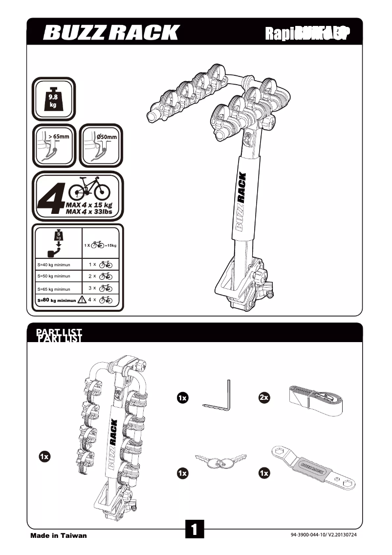 First page image of the manual for Buffalo