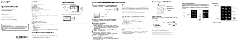 Page 1 of the manual User Manual Sony NWZ-S773BT