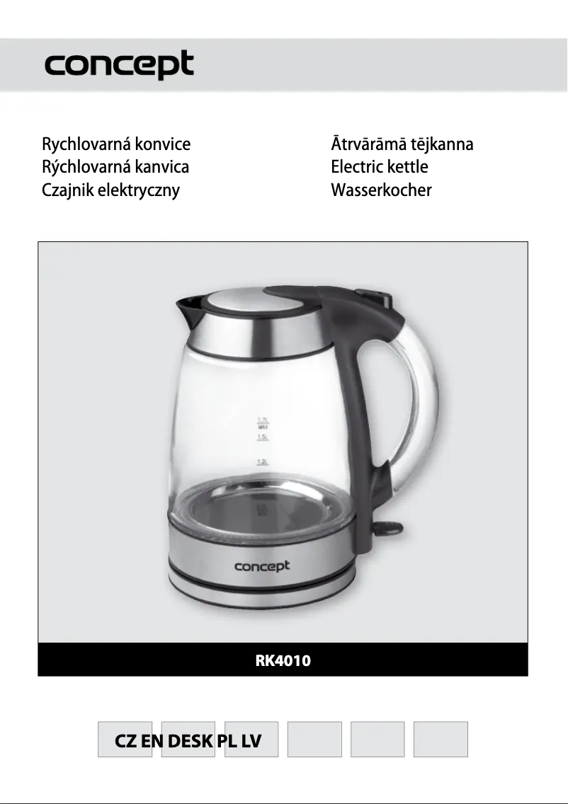 Page 1 of the manual User Manual Concept RK-4010