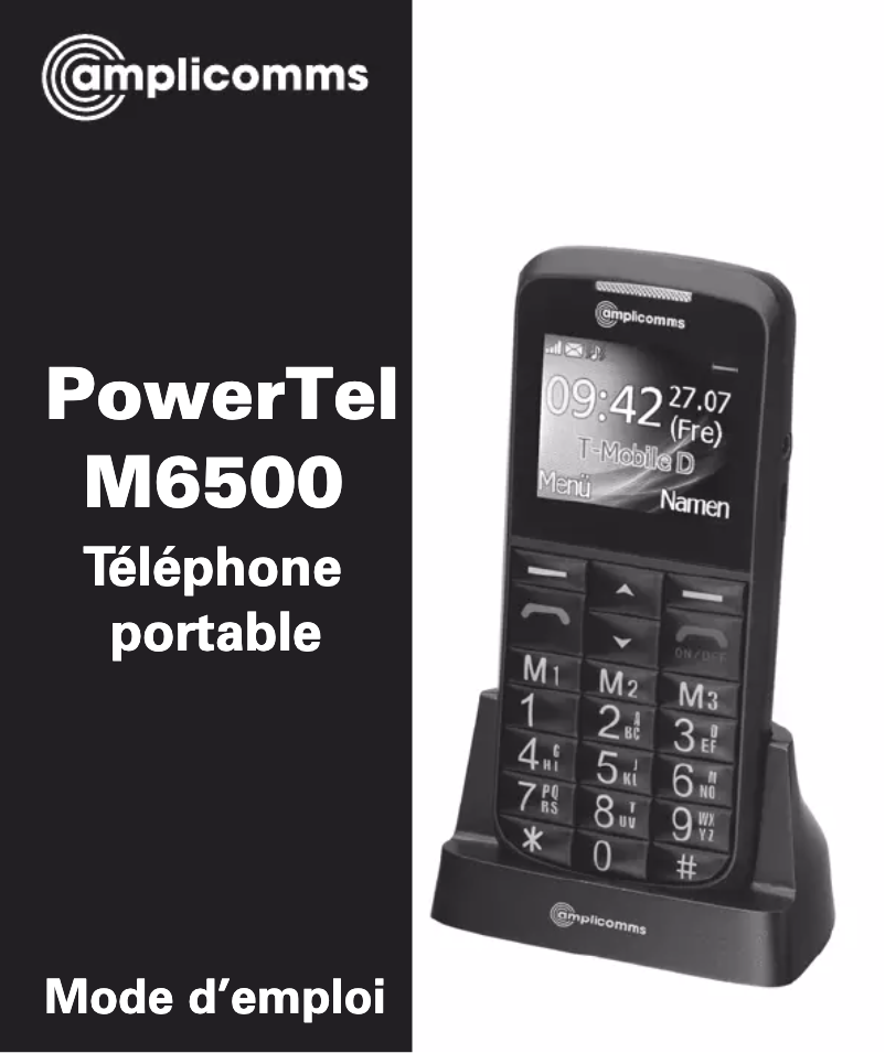 First page image of the manual for PowerTel M6500