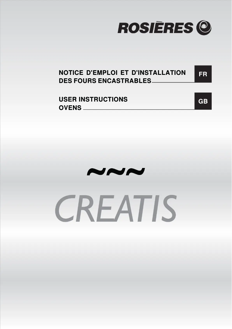 First page image of the manual for RF 6072 IN
