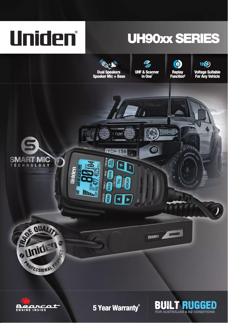 First page image of the manual for UH9000