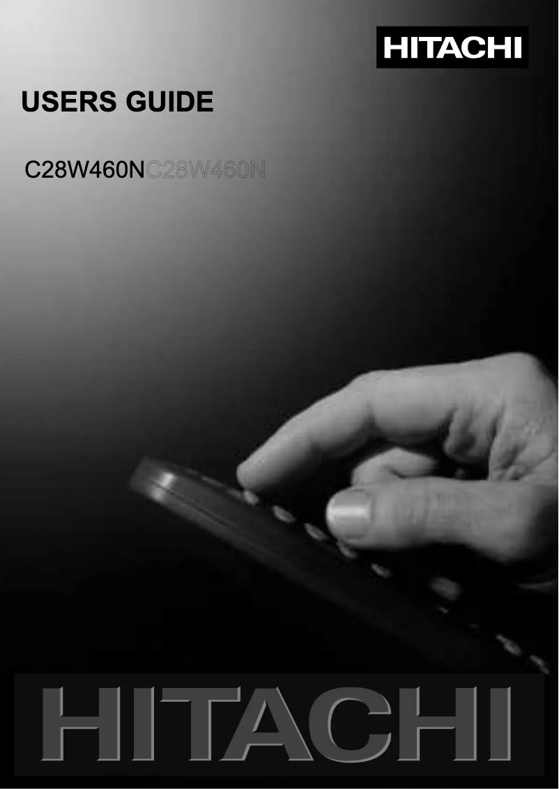 Page 1 of the manual User Manual Hitachi C28W460N