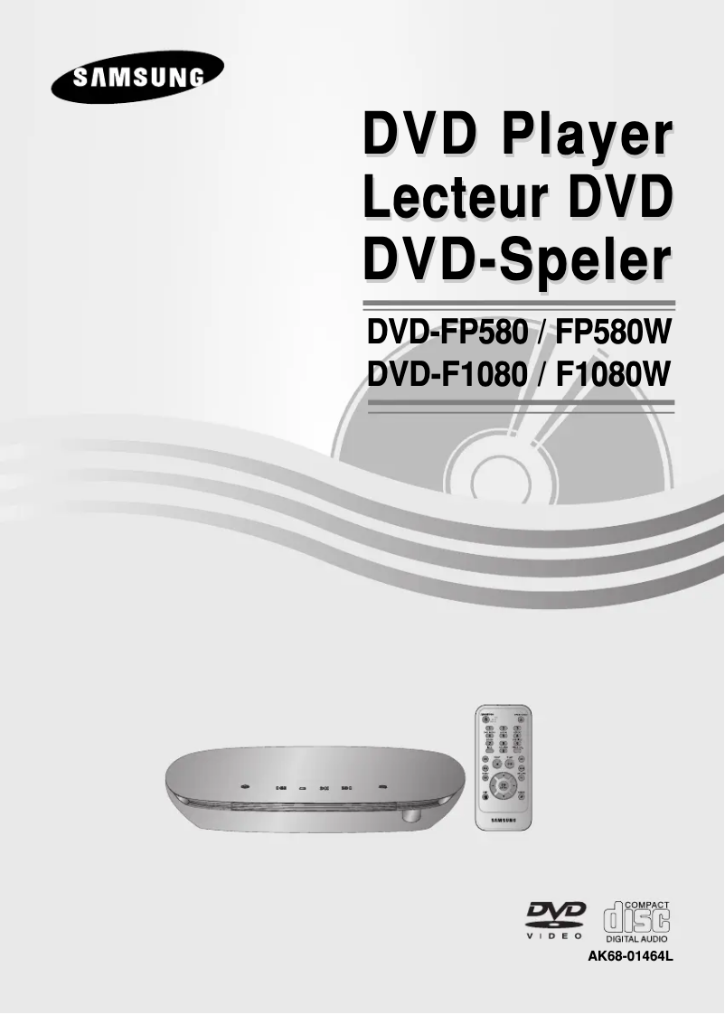 First page image of the manual for DVD-FP580