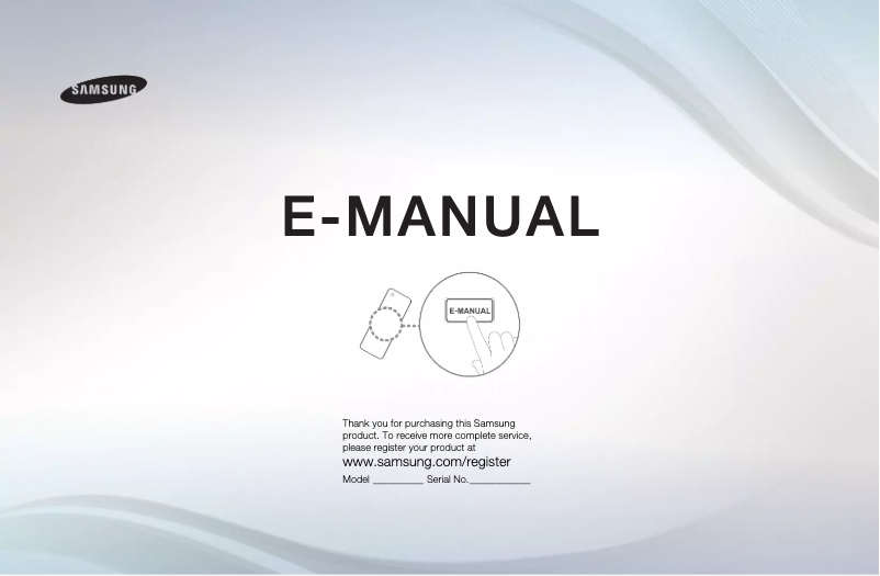 Page 1 of the manual User Manual Samsung UA40EH5000W