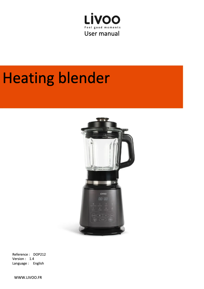 First page image of the manual for DOP212