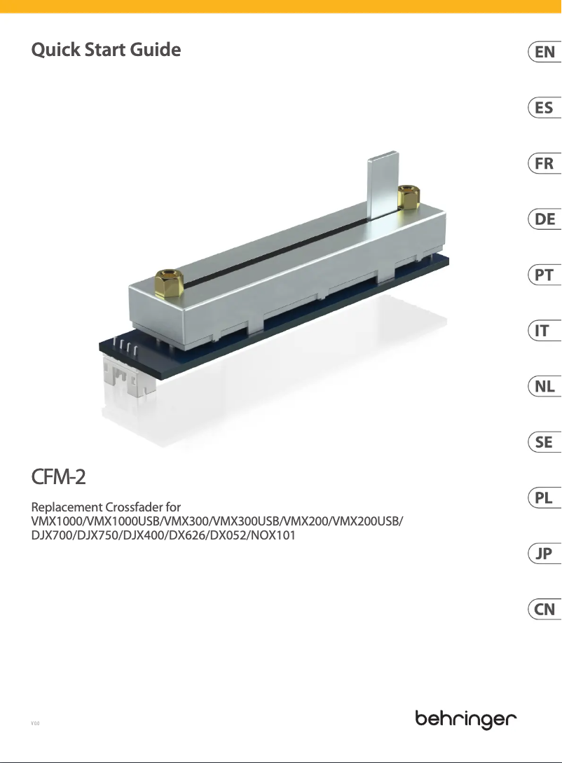 Page 1 of the manual User Manual Behringer CFM-2