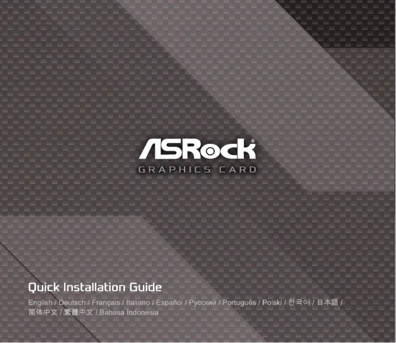 Page 1 de la notice Manuel utilisateur Asrock Intel Arc A770 Challenger SE 16GB OC