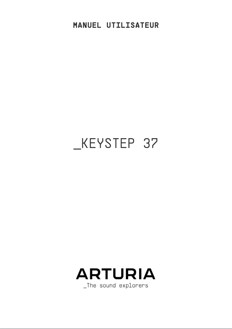 First page image of the manual for Keystep 37