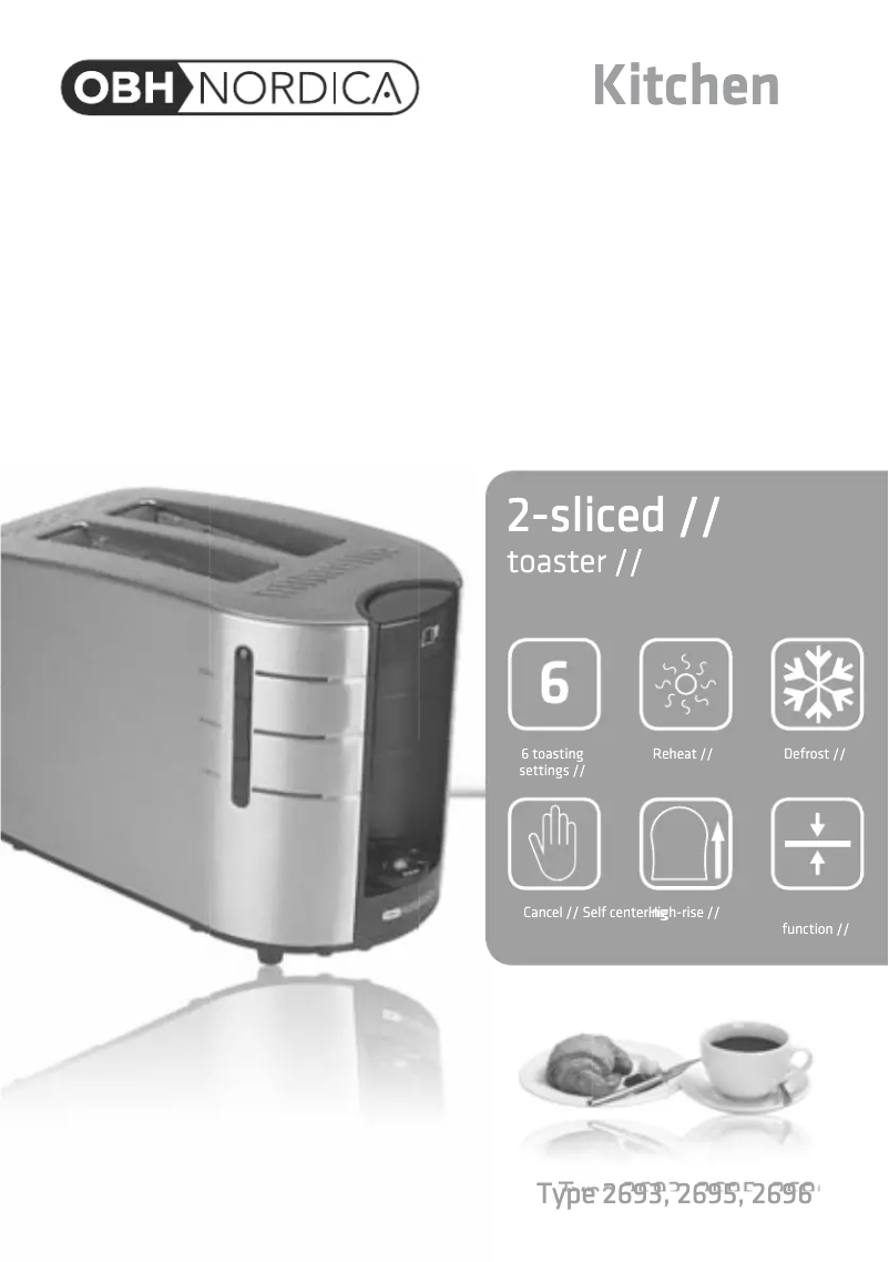 Page 1 de la notice Manuel utilisateur OBH Nordica Avanti 2693