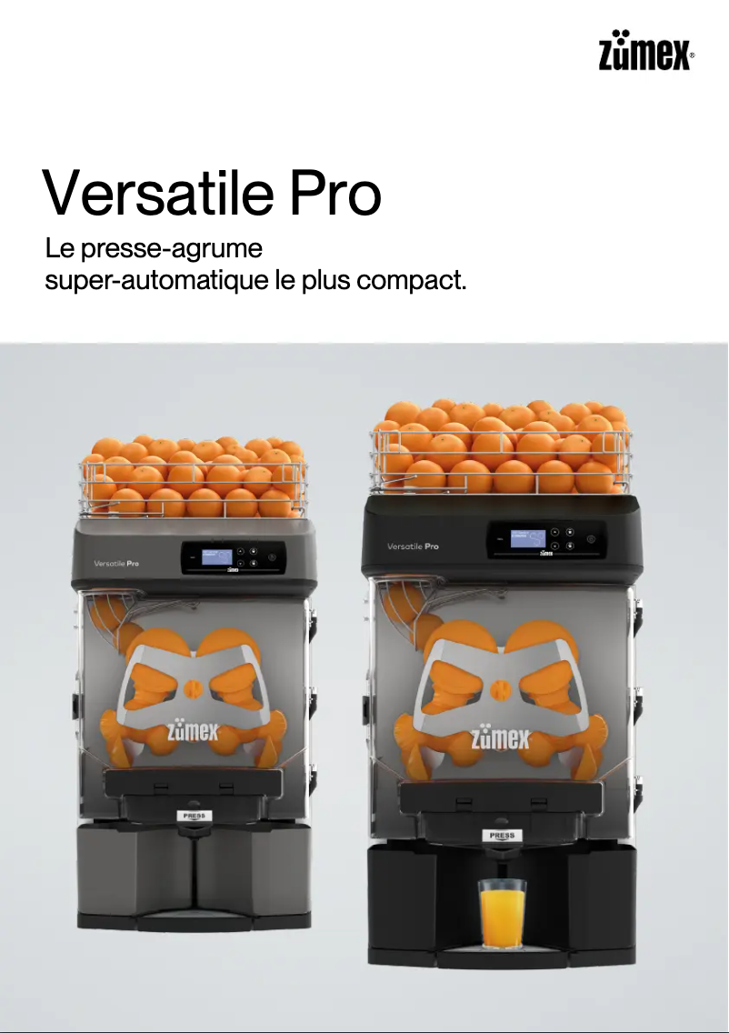 First page image of the manual for Versatile Pro