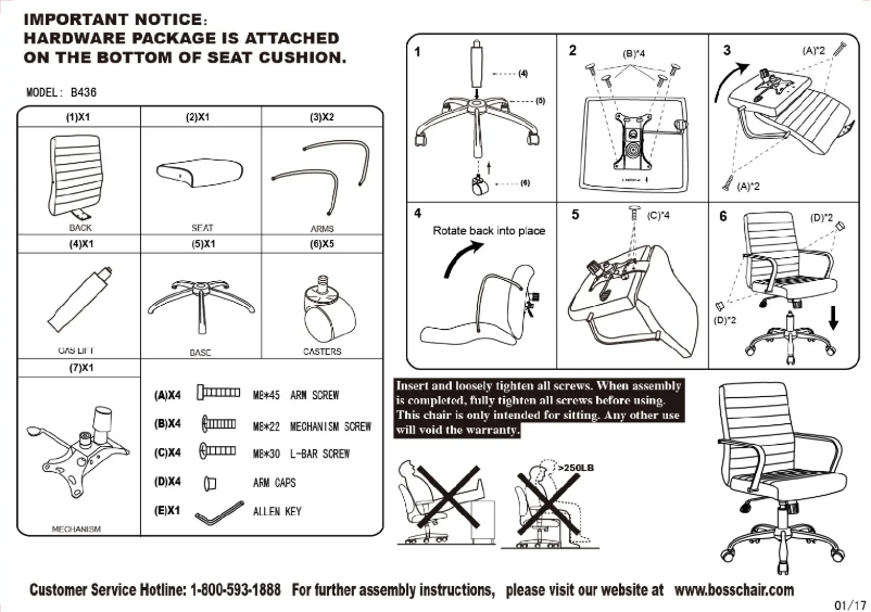 Page 1 of the manual User Manual Boss B436