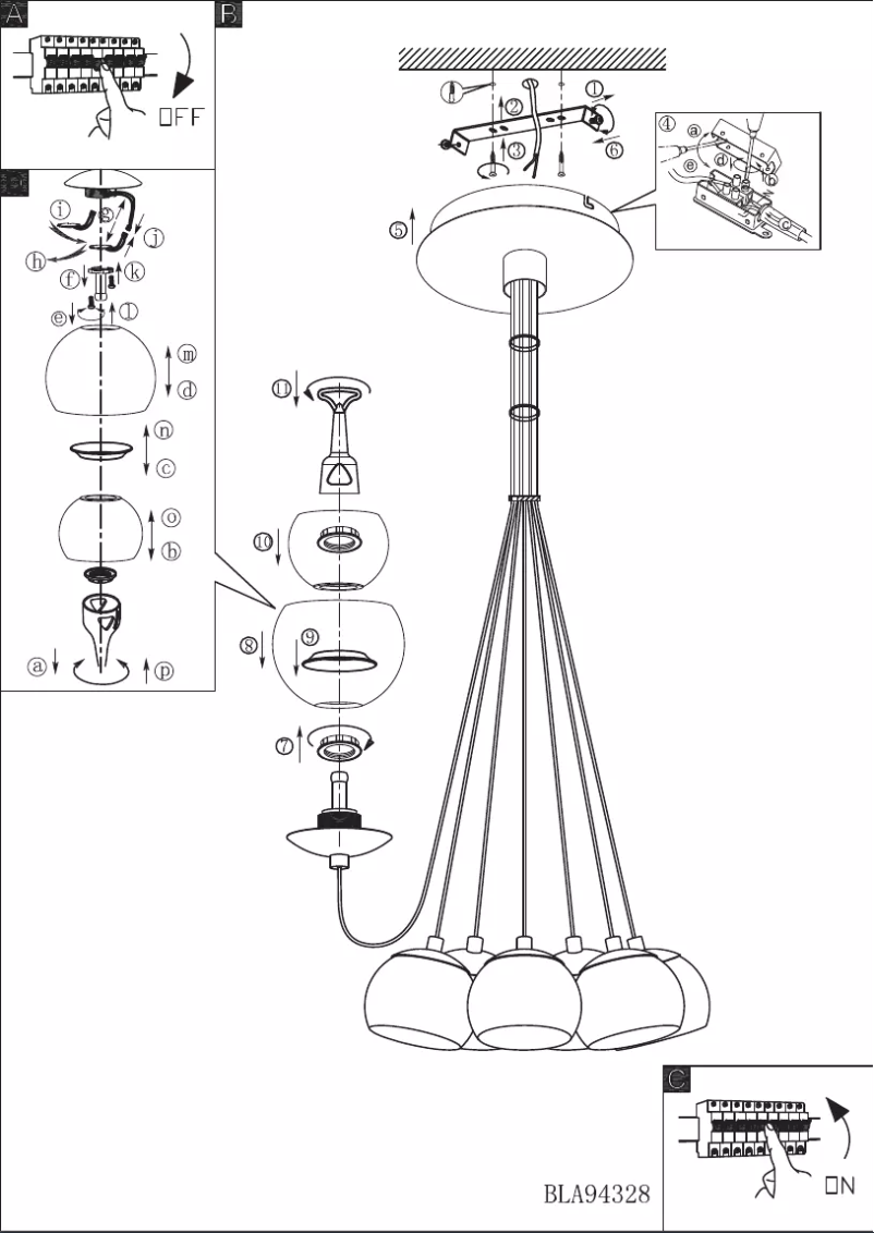 Page 1 of the manual User Manual Eglo Poldras
