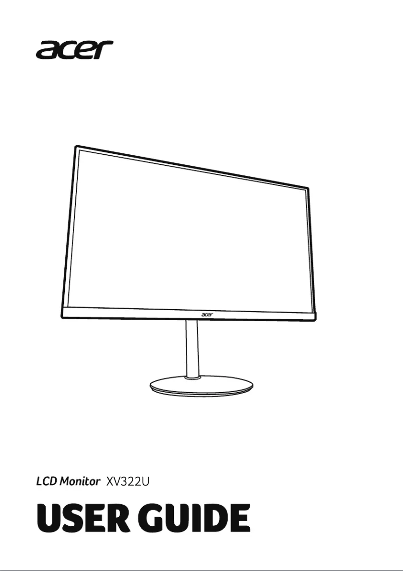 Page 1 of the manual User Manual Acer XV322UX