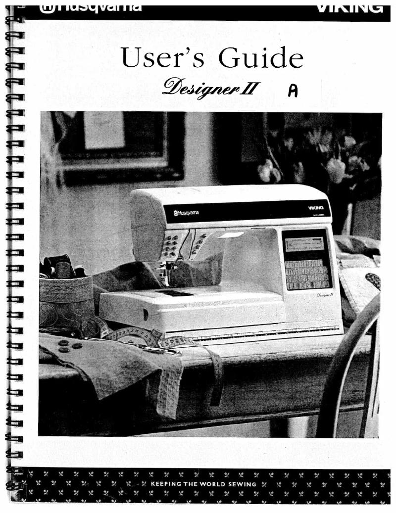 First page image of the manual for Designer II