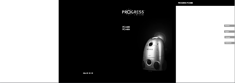 Page 1 of the manual User Manual Progress PC4484