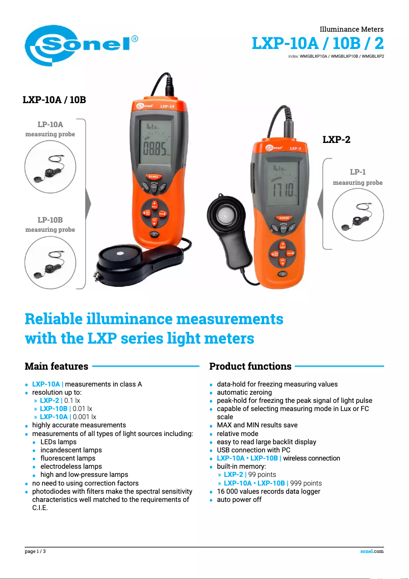 First page image of the manual for LXP-2