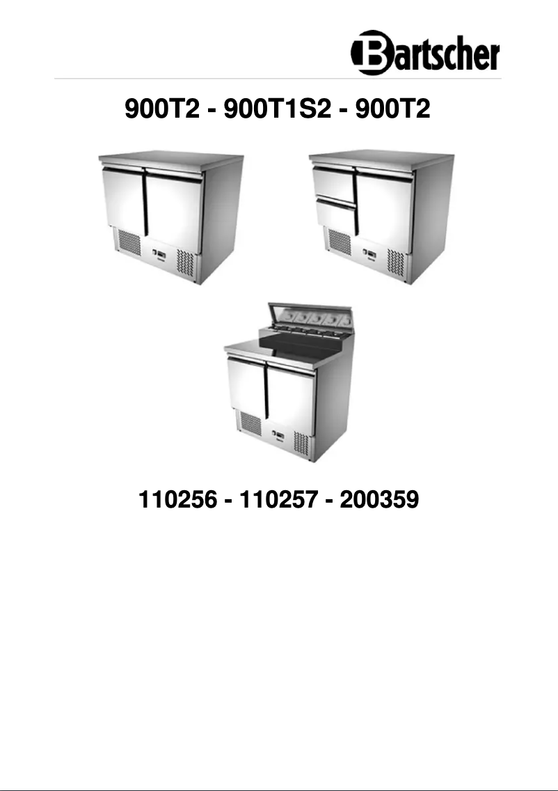 First page image of the manual for 900T1S2