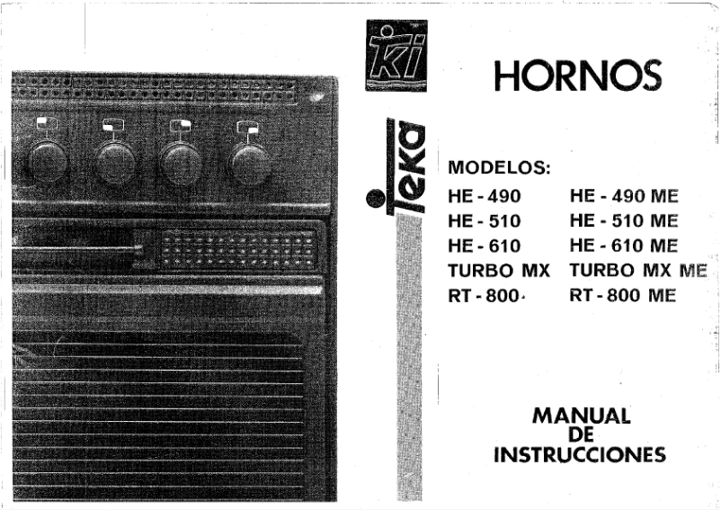 First page image of the manual for HE 510 ME