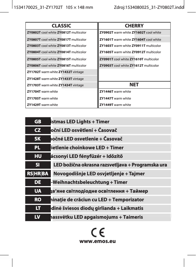 Page 1 of the manual User Manual Emos ZY1702T